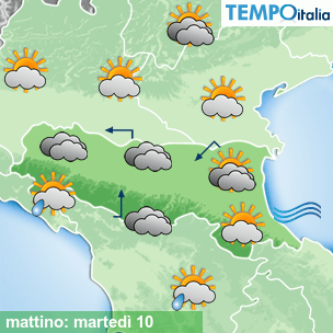 Mappa mattino per la giornata del 2026-02-10