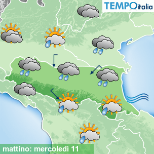 Mappa mattino per la giornata del 2026-02-11