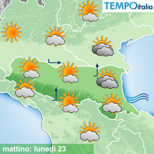 Mappa mattino per la giornata del 2026-02-23