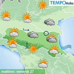 Mappa mattino per la giornata del 2026-02-27