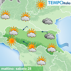 Mappa mattino per la giornata del 2026-02-28