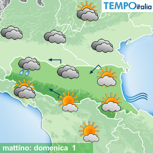 Mappa mattino per la giornata del 2026-03-01