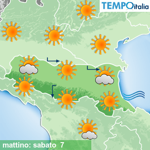 Mappa mattino per la giornata del 2026-03-07