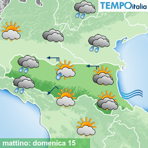 Mappa mattino per la giornata del 2026-03-15