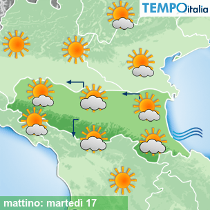 Mappa mattino per la giornata del 2026-03-17