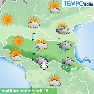 Mappa mattino per la giornata del 2026-03-18
