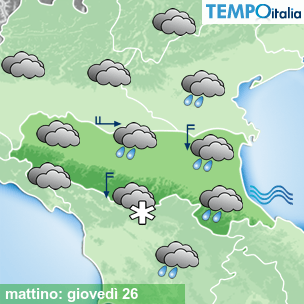 Mappa mattino per la giornata del 2026-03-26