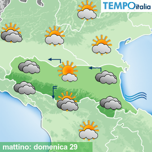 Mappa mattino per la giornata del 2026-03-29
