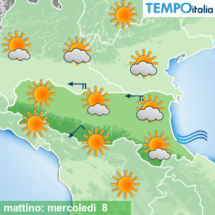 Mappa mattino per la giornata del 2026-04-08
