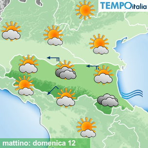 Mappa mattino per la giornata del 2026-04-12