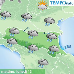 Mappa mattino per la giornata del 2026-04-13