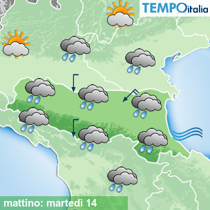 Mappa mattino per la giornata del 2026-04-14