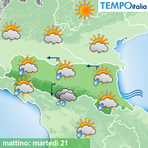 Mappa mattino per la giornata del 2026-04-21