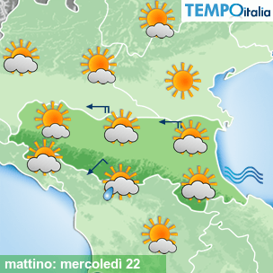 Mappa mattino per la giornata del 2026-04-22