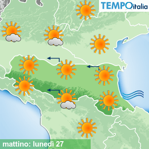 Mappa mattino per la giornata del 2026-04-27