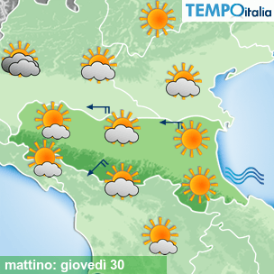 Mappa mattino per la giornata del 2026-04-30