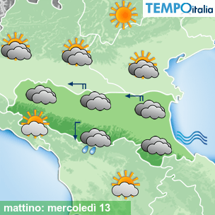 Mappa mattino per la giornata del 2026-05-13