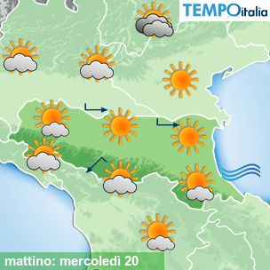 Mappa mattino per la giornata del 2026-05-20