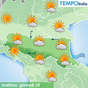 Mappa mattino per la giornata del 2026-05-28