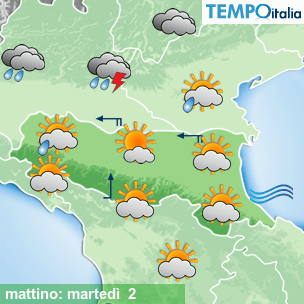 Mappa mattino per la giornata del 2026-06-02