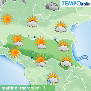 Mappa mattino per la giornata del 2026-06-03