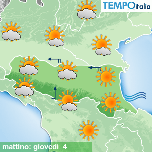 Mappa mattino per la giornata del 2026-06-04