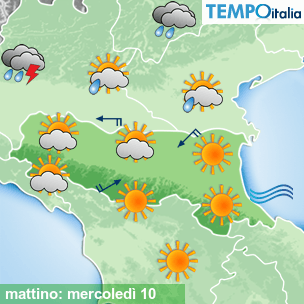 Mappa mattino per la giornata del 2026-06-10