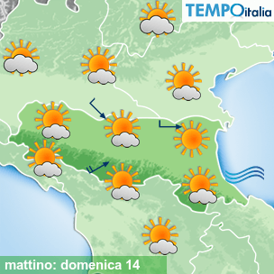 Mappa mattino per la giornata del 2026-06-14