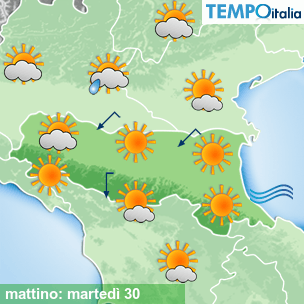 Mappa mattino per la giornata del 2026-06-30