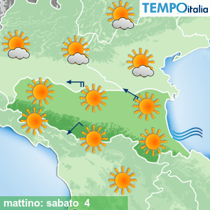 Mappa mattino per la giornata del 2026-07-04