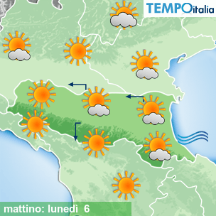 Mappa mattino per la giornata del 2026-07-06