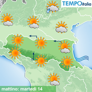 Mappa mattino per la giornata del 2026-07-14