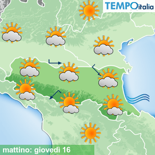 Mappa mattino per la giornata del 2026-07-16