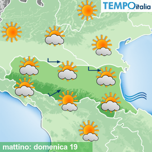 Mappa mattino per la giornata del 2026-07-19