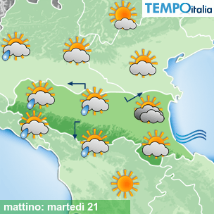 Mappa mattino per la giornata del 2026-07-21
