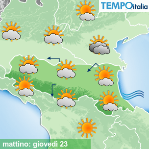 Mappa mattino per la giornata del 2026-07-23