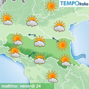 Mappa mattino per la giornata del 2026-07-24