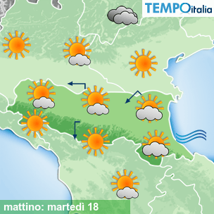 Mappa mattino per la giornata del 2026-08-18