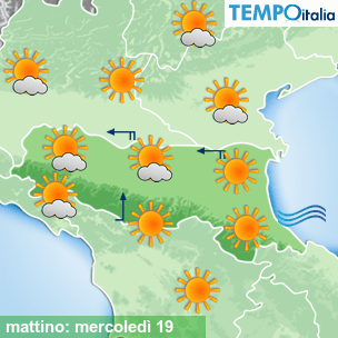 Mappa mattino per la giornata del 2026-08-19