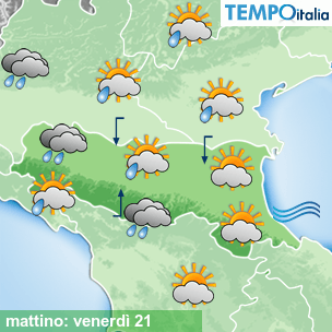 Mappa mattino per la giornata del 2026-08-21