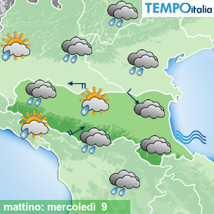 Mappa mattino per la giornata del 2026-09-09
