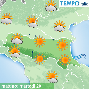 Mappa mattino per la giornata del 2026-10-20