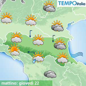 Mappa mattino per la giornata del 2026-10-22