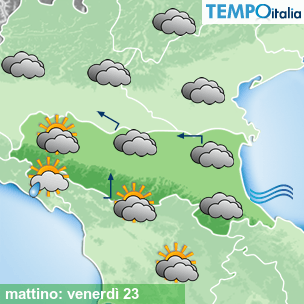 Mappa mattino per la giornata del 2026-10-23