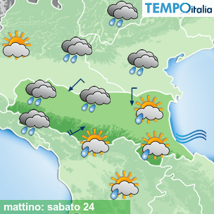 Mappa mattino per la giornata del 2026-10-24