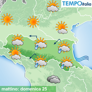 Mappa mattino per la giornata del 2026-10-25