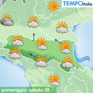 Mappa pomeriggio per la giornata del 2026-02-28