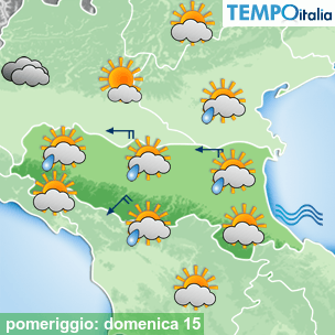 Mappa pomeriggio per la giornata del 2026-03-15