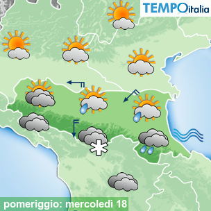 Mappa pomeriggio per la giornata del 2026-03-18