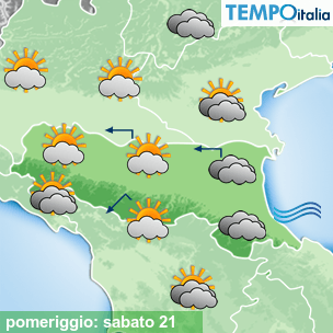 Mappa pomeriggio per la giornata del 2026-03-21